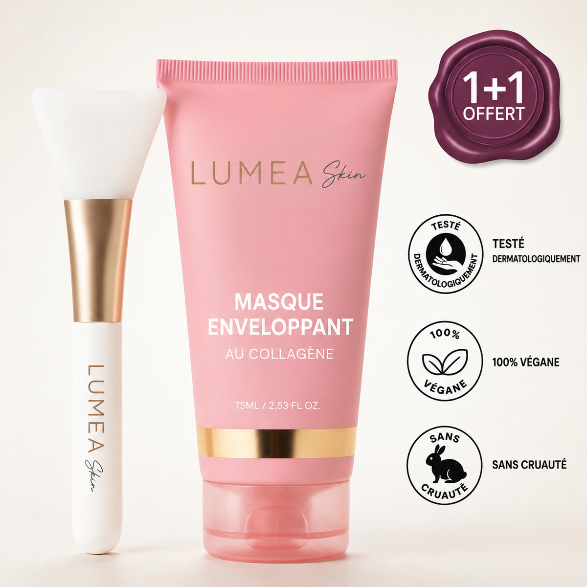 Masque Nuit Bio-Collagène Coréen + Pinceau Applicateur