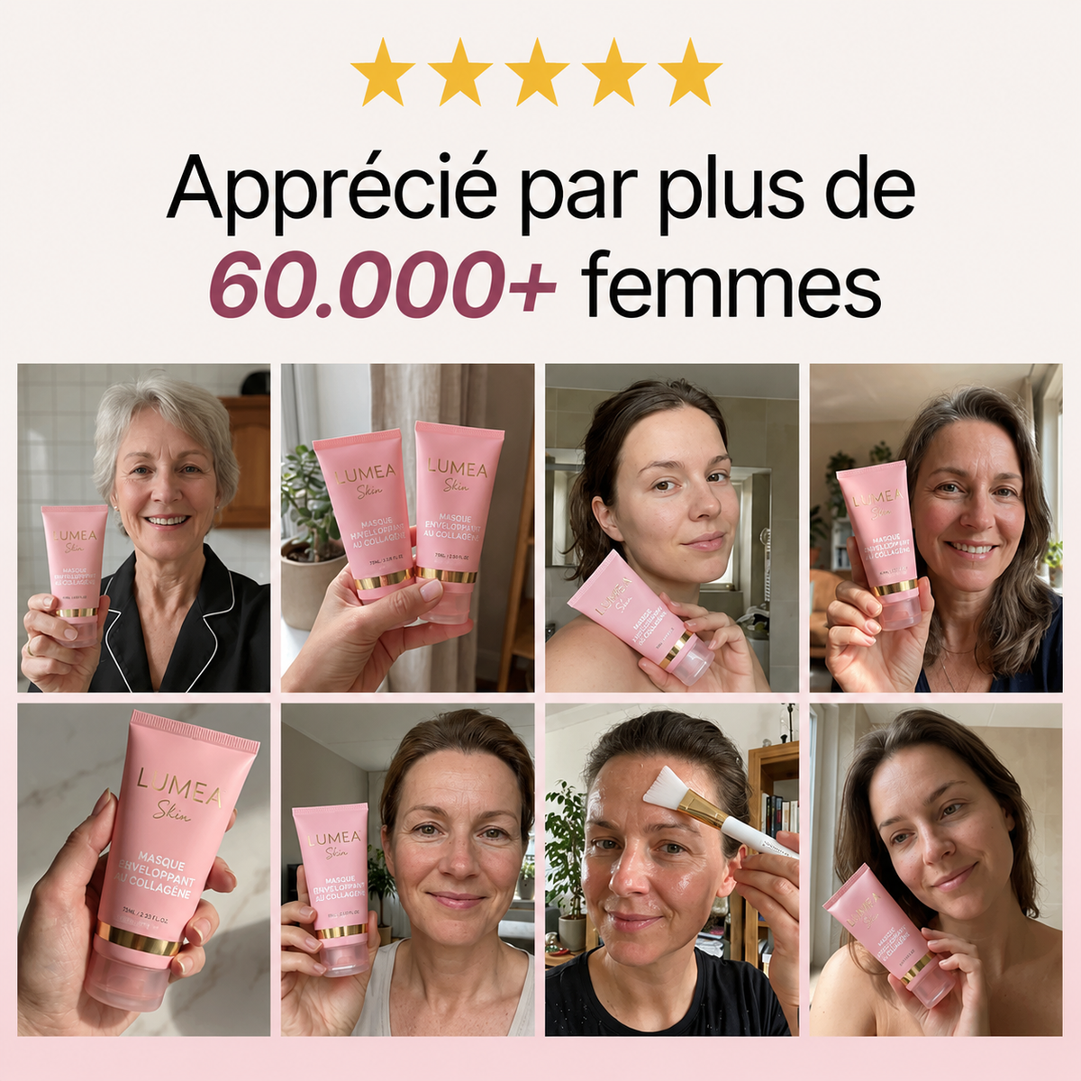 Masque Nuit Bio-Collagène Coréen + Pinceau Applicateur